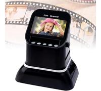 Film Scanner for 35mm and 120 Formats, 22MP High Resolution with LCD Screen and HDMI Output, Converts Negatives to Digital Photos