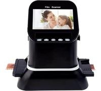 Film Scanner,Large 4.3 Inches LCD Screen,Convert Color and B and W Negatives and Slides 35 mm, High Resolution 22 MP JPEGs,Easy Load Film Adapters