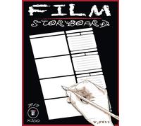 Film Storyboard Notebook: Storyboard Sketchbook Large Template 16/9 Panel - 8.5 x 11 inches Layouts - 100 Pages US Letter (Storyboard Templates)