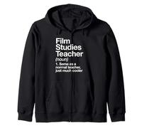 Film Studies Teacher Definition Fun Back To School First Day Zip Hoodie