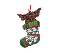 Nemesis Now Gremlins Mohawk in Stocking Hanging Festive Decorative Ornament 12cm, Resin, Green, Officially Licensed Harry Potter Merchandise, Cast in the Finest Resin, Expertly Hand-Painted
