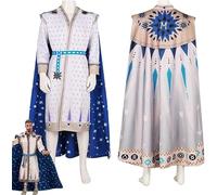 Film Wish Magnifico King Cosplay Costume Outfit Role Play Uniform Coat Complete Set Halloween Carnival Party Dress Up Suit for Men