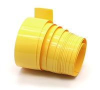 Film Wrap Case Cable Sleeve, 18650 Width 29.5mm~200mm Heat Shrink Tubing, 2 Meters PVC Heat Shrink Tube Yellow 1pc(120mm)