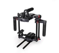 FILMCITY Power Kit de cage pour appareil photo reflex numérique avec poignées supérieures réglables et doubles côtés | avec plaque de montage rapide pour caméra | Montage rapide sur trépied (FC-CTH)