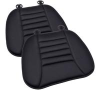 Filmer 2-Set Car Seat Cushion Covers Black Memory Foam Anti-Slip 37146
