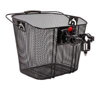 Filmer Handlebar Basket Quick-Fastening Bike Basket + Bracket, 20 L, Black