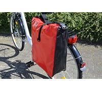 Filmer Tarpaulin Bicycle Double Bag - Red/Black
