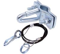 Filmer Tear-Off Cable Holder Set With 1m Rope Silver Metal Tow Hitch Trailer