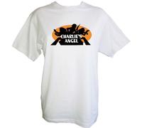 Filmgifts Charlie's Angels Original 70's Series Unisex Classic T-Shirt (Medium, White)