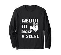 Filmmaker About to Make A Scene Film Making Movie Director Long Sleeve T-Shirt