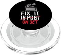 Filmmaker Post Fix It On Set Film Producer Filmmaking PopSockets PopGrip for MagSafe