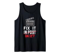 Filmmaker Post Fix It On Set Film Producer Filmmaking Tank Top