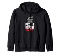 Filmmaker Post Fix It On Set Film Producer Filmmaking Zip Hoodie