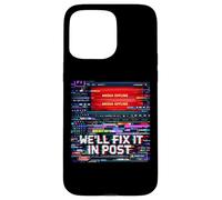 Filmmaker We'll Fix It In Post Video Editor Glitch Art Case for iPhone 15 Pro Max