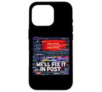 Filmmaker We'll Fix It In Post Video Editor Glitch Art Case for iPhone 16 Pro