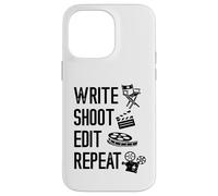 Filmmaker Write Shoot Edit Repaeat Cinematography Filmmaking Case for iPhone 14 Pro Max