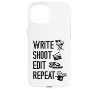 Filmmaker Write Shoot Edit Repaeat Cinematography Filmmaking Case for iPhone 15