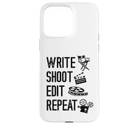 Filmmaker Write Shoot Edit Repaeat Cinematography Filmmaking Case for iPhone 15 Pro Max