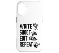 Filmmaker Write Shoot Edit Repaeat Cinematography Filmmaking Case for iPhone 16