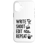 Filmmaker Write Shoot Edit Repaeat Cinematography Filmmaking Case for iPhone 16 Plus