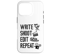 Filmmaker Write Shoot Edit Repaeat Cinematography Filmmaking Case for iPhone 16 Pro
