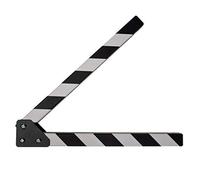 Filmsticks All-Weather Clapper Sticks MEDIUM, 280 x 44 x 20 mm, ABS Resin Replacement Clapper Sticks with 3.5 mm Insert, Professional Film Slate Sticks for Film & TV Production