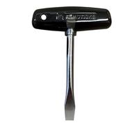 Filmsticks T-Handle 10mm Slotted Screwdriver with Extended Shaft Length - Carbon Steel Flat Head Screwdriver with ABS Plastic T-Bar Ideal for Film Sets