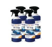 Filo De Icer Spray for Car 4 x 1 Litre | Powerful -24°C Deicer Car Windscreen Spray - Effectively Melts Ice, Clears Frost & Prevents Re-Freezing, Easy to Use