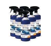 Filo De Icer Spray for Car 6 x 1 Litre | Powerful -24°C Deicer Car Windscreen Spray - Effectively Melts Ice, Clears Frost & Prevents Re-Freezing, Easy to Use