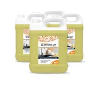 FILO Professional Lemon Washing Up Liquid - 4 x 5 Litre Dishwashing Liquid, Concentrated Dish Soap for Kitchen Use, Cuts Through Grease, Household Cleaning Formula