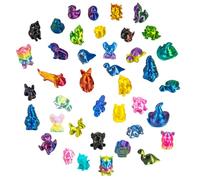 FILOEEX 40Pcs Mini 3D Printed Animals, 3D Printer Toys for Adults, Colorful Mini 3D Animals Figurines for Desk Decor, Educational Play & Stress Relief, Random Style & Colour