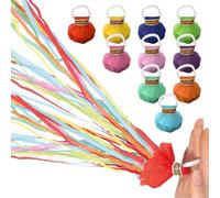 FILOEEX Hand Throw Streamers,10 Pcs Party Streamers Throwing,Colorful Party Streamers Paper,No Mess Streamers,Confetti Streamers for Wedding,Birthday,School Opening,Graduation,Party (Mix b)