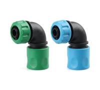 FILOEEX Hose Coupling 1/2 Inch, Pack of 2 90 Degree Garden Hose Connector - Angle Adapter for Garden Hose Connection, Quick Coupling for Watering & Car Washing