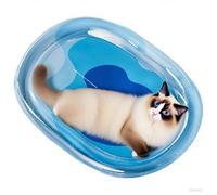 FILOEEX Water Sensor Play Mat for Cats,Pet Water Bed for Dogs,Thickened WaterSensor Play Mats for Pets,Cool Comfort Inflatable WaterMats,Anti-Scratch Waterbed for Pets with Inflator (Medium)