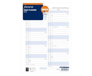 Filofax 2025 A4 Year Planner Vertical 25-68702