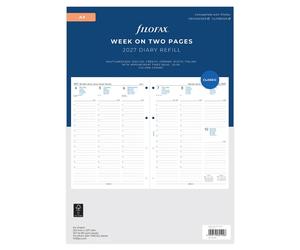 Filofax 2027 A4 Diary - Week on Two with Appointments Refill 5 Languages 68714