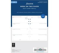 Filofax 2027 A5 Diary - Week On Two Pages Refill (Multi-language) 68516