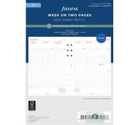 Filofax 2027 A5 Recycled Paper Diary - Week On Two Pages - Classic 68521R