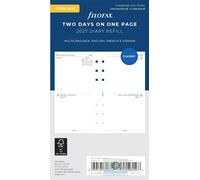 Filofax Personal Two Days per page 3 language 2027 diary 27-68423