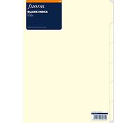 Filofax A4 Blank Index - Cream (6 Tabs)