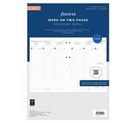 Filofax Week on Two Pages Diary with Appointments A4 2025 Multilanguage