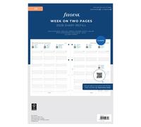 Filofax A4 Diary 2026 Week on Two w Appts Refill 5 Languages 68714 - Uk