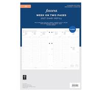 Filofax A4 Week on two pages 5 language appointments 2027 diary 27-68714