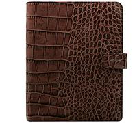 Filofax A5 Classic Croc Organiser - Chestnut