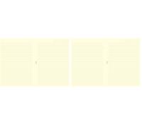 Filofax A5 Cream Ruled (B343032) (Pack of 2)