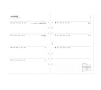Filofax A5 Minimal Week on Two Pages 2023 Diary, White (23-68590)