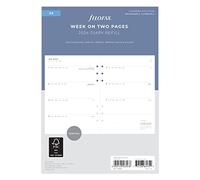 Filofax A5 Minimal week on two pages 2024 diary, White