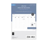 Filofax A5 Minimal Week On Two Pages Vertical Diary Refill 2025 Multi Language
