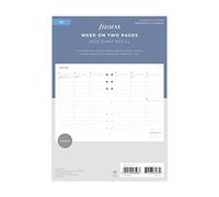Filofax A5 Minimal Week to View Vertical 2023 Diary with appointments, White