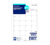 Filofax A5 Month on Two Pages English Block Format 2022 Diary